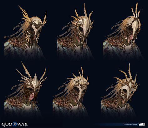 Owl Raider Mask Concepts - God of War Ragnarök Art Gallery Art Of God, Silent Hill Art, Owl Mask, Fantasy City, Dungeons And Dragons Homebrew, Armor Concept, Game Artwork, Best Artist, Fantasy World