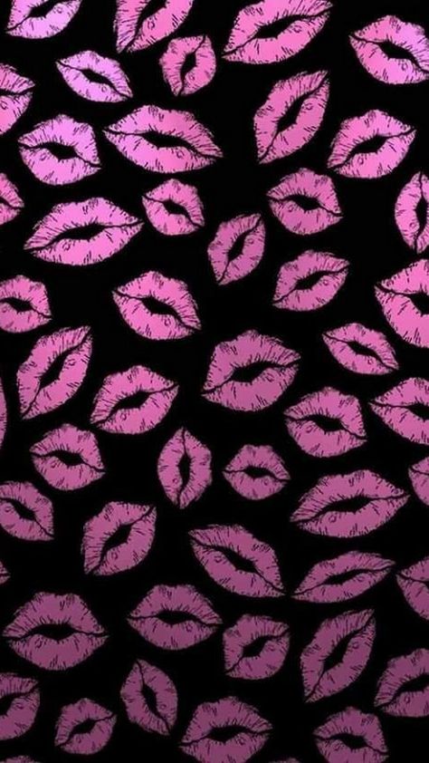 Pink And Black Kiss Wallpaper Mobile | Best HD Wallpapers Pink Kisses Wallpaper, Pink And Black Wallpaper, Royal Wallpaper, Lip Wallpaper, Spring Wallpaper, Pink Wallpaper Iphone, Homescreen Wallpaper, Print Wallpaper, Cute Backgrounds