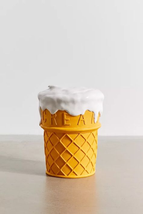 Third Drawer Down Giant Ice Cream Stool | Urban Outfitters Food Stool, Bathroom Seating, Giant Ice Cream, Manipura Chakra, Acrylic Chair, Giant Food, Jeff Koons, Dog Bath, Outdoor Stools