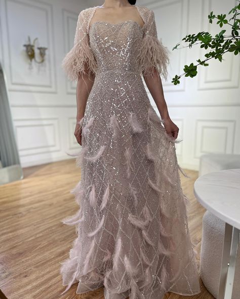 LA72693 Dress With Long Train, Long Sleeve Wedding Dress, Princess Inspired, Sleeve Wedding Dress, Floor Length Skirt, Long Train, Beaded Applique, Long Sleeve Wedding, Wedding Dress Long Sleeve