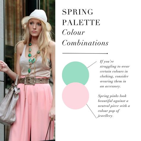 Spring Palette colour combination tips 🤍 Please make sure to read the advice and not just look at the colours, we have included to helpful tips for the lovely Springs out there! . #coloranalysis #colouranalysis #springpalette #coloranalyst #lightspring #truespring #brightspring Soft Spring Outfits, Summer Colour Analysis, Warm Spring Palette, True Spring Color Palette, Light Spring Color Palette, True Spring Colors, Light Spring Colors, Soft Summer Colors, Spring Light