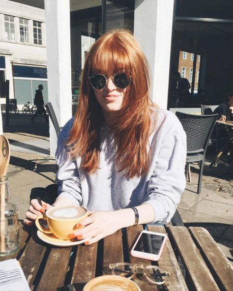 R O S I E on Instagram: “Oh hey fringe 👋🏻” Round Sunglass Women, Redheads, Round Sunglasses, Sunglasses, Instagram Photos, Photo And Video, Instagram Photo, On Instagram, Instagram