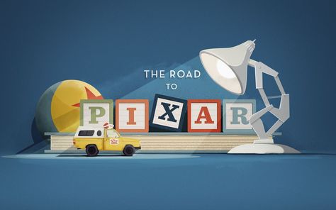 Pixar y Pizza Planet truck Pixar Wallpaper Desktop, Road Graphic Design, Pixar Illustration, Pixar Wallpaper, Disney Journal, Pixar Poster, Pixar Lamp, Jumanji Movie, Pizza Planet