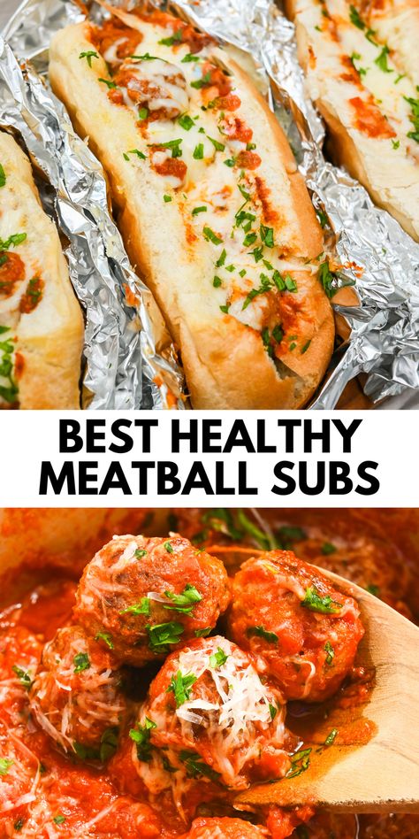 These easy baked Italian turkey meatball subs are one of the best quick meals you can make for dinner! Kid-friendly dinner that uses homemade or frozen meatballs. A hearty and filling meal your family will love! Weeknight Family Dinner Ideas Healthy, Unhealthy Dinner Recipes, Dinner Recipes Kid Friendly, Meatball Ideas, Turkey Meatball Subs, Slow Cooker Turkey Meatballs, Turkey Meatballs Crockpot, Homemade Turkey Meatballs, Italian Turkey Meatballs