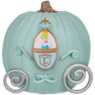 Disney's Cinderella Halloween Pumpkin Push-In Decorating Kit Cinderella Carriage Pumpkin, Carriage Pumpkin, Disney Pumpkin Stencils, Halloween Pumpkin Decorating, Pumpkin Decorating Kits, Cinderella's Carriage, Pumpkin Decorating Contest, No Carve Pumpkin Decorating, Disney Pumpkin