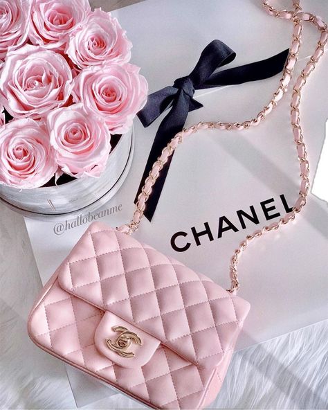 Pink Chanel Bag, Pink Wednesday, Pandora Bracelet Designs, Trendy Purses, Luxury Bags Collection, Pink Shades, Chanel Mini, Girly Bags, Pink Chanel