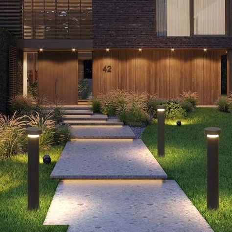 (20+) Facebook Home Lighting Outdoor, Outdoor Pathway Lighting, Led Landscape Lighting, Outdoor Path, Outdoor Path Lighting, Outdoor Garden Lighting, Lampe Decoration, Pathway Lighting, Path Lights