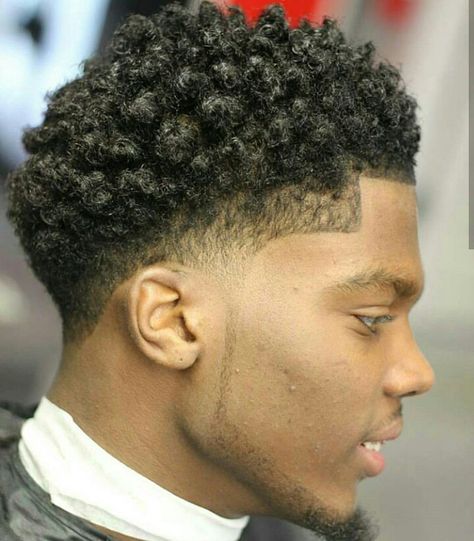 Very Attractive. Bart Styles, Blowout Haircut, Black Boys Haircuts, Black Hair Cuts, Curly Hair Fade, Black Men Haircuts, Tapered Haircut, Black Men Hairstyles, Trendy Haircuts