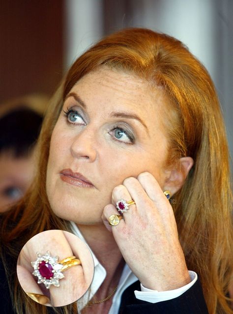 Romantic Ruby Royal Engagement Rings Royalty Engagement Rings, Sarah Ferguson Today, Royal Engagement Rings, Engagement Rings Set, Sarah Duchess Of York, Royal Rings, 10th Wedding Anniversary, British Royal Families, Royal Brides