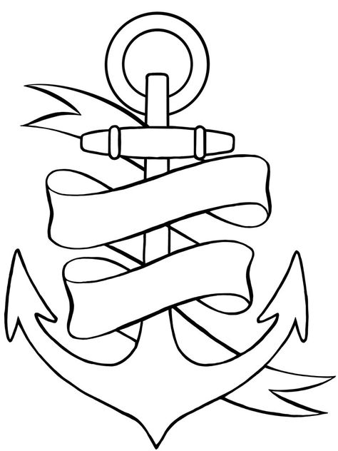 Anchor Tattoo Stencil, La Tattoos Ideas, Anchor Sketch, Anchor Drawings, Traditional Tattoo Stencils, Tattoo Ideas Males, Vintage Tattoo Design, Traditional Tattoo Designs, Ancient Tattoo