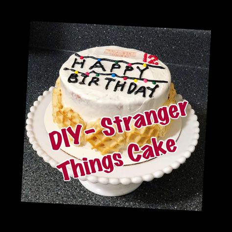 Stranger Things Cake, Store Bought Frosting, Cake Diy, Cake Youtube, 11th Birthday, Diy Cake, A Logo, Cake Ideas