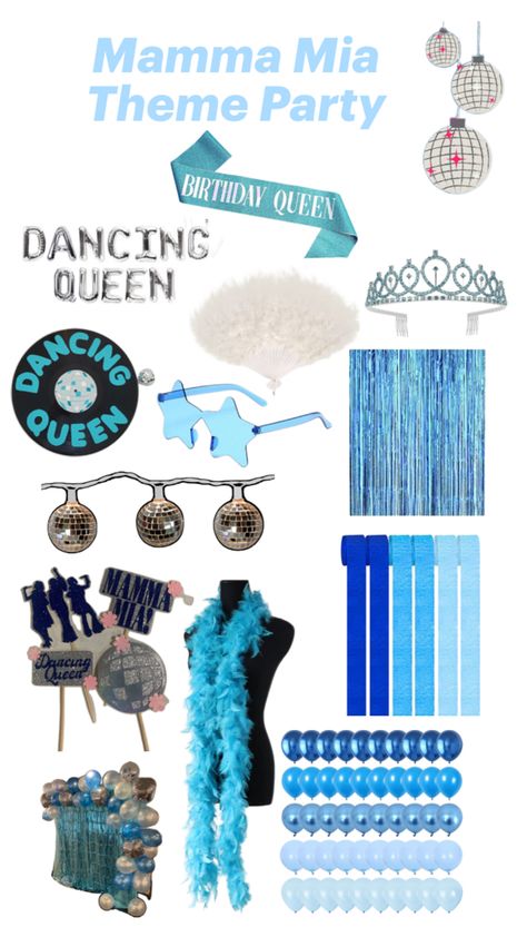 Mamma Mia Wedding, 17th Birthday Party Ideas, Queen Birthday Party, Birthday Sleepover Ideas, 17th Birthday Ideas, Birthday Places, Dream Party, 13th Birthday Parties, Queen Birthday