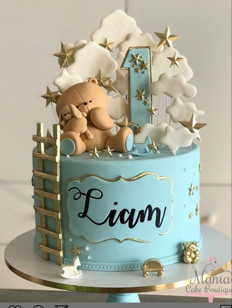 Torte Za Prvi Rodjendan Za Decake, Baby Boy 1st Birthday Cake Ideas, 1st Bday Cake For Boy, Baby 1st Birthday Cake, Toddler Birthday Cakes, 1st Bday Cake, Boys First Birthday Cake, Baby Boy Birthday Cake, Baby First Birthday Cake