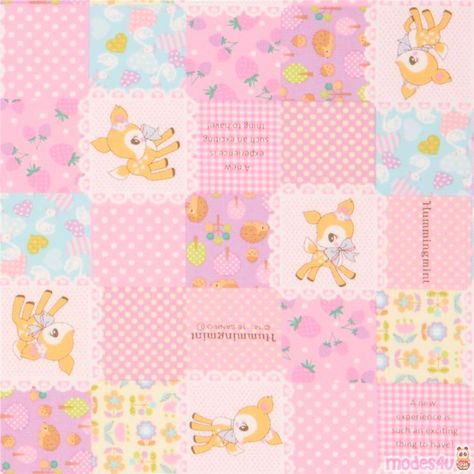 cute Japanese Sanrio fabric with Hummingmint deer cute Japanese Sanrio fabric with Hummingmint deer, by Sanrio, Import from Japan, original licensed Sanrio fabric, pink, blue etc. oxford cloth fabric with Hummingmint deer, fruits, dots, squares etc. Cutecore Aesthetic, Green Cute, Sanrio Wallpaper, Iphone Wallpaper App, Animal Crossing Game, Kawaii Shop, Minimalist Wallpaper, Cute Room Decor, Wallpaper App