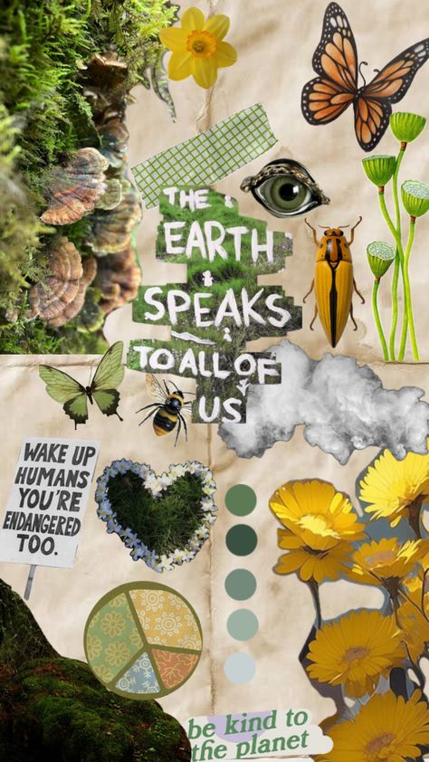 #myfirstshuffle Earth And Life Science Design Notebook, Spiritual Ecology, Wildlife Ecology, Decorated Notebooks, Earth Wallpaper, Vision Board Collage, Spiritual Wallpaper, Protest Art, Signs From The Universe