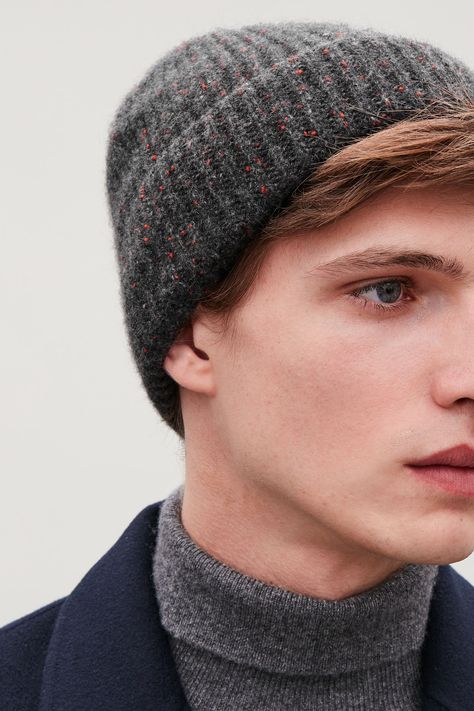 zoomed image Men Hat Outfit, Hat Outfit Winter, Wardrobe Sale, Stylish Man, Small Wardrobe, Cashmere Hat, Cashmere Accessories, Roll Neck Jumpers, Winter Cap