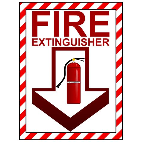 Fire Extinguisher Sign | Free SVG Stick Figure Running, Fire Extinguisher Sign, Recipe Graphic, Posters For School, Fire And Safety, Danger High Voltage, Visual Management, Danger Danger, Exit Sign