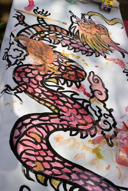 Elementary Projects, Chinese Party, Chinese Dragon Art, Dragon Painting, Purple Room, Chinese New Year Dragon, Dragon Kid, Chinese New Year Crafts, New Year Art