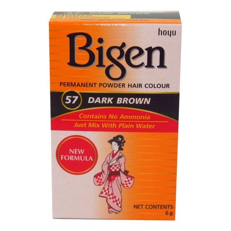 Bigen Hair Color Dark Brown *57 -- For more information, visit image link. (This is an affiliate link) Bigen Hair Color, How To Darken Hair, Grey Hair Coverage, Redken Shades Eq, Dark Brown Hair Color, Golden Blonde, Permanent Hair Color, Hair Dye Colors, Hair Color Dark