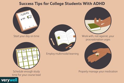 7 Tips for College Students With ADHD How To Stay Organized For School, Tutoring Resources, Tips For College Students, College Studying, Tips For College, School Planning, Pink Academia, Lip Combos, How To Study