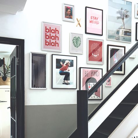 3 ways to update picture frames for elevated art displays | Ideal Home Update Picture Frames, White Hallway Ideas, Paint Tricks, Ideal Home Magazine, Hallway Colours, Hall Mirrors, Wall Game, Small Apartment Interior, Best White Paint