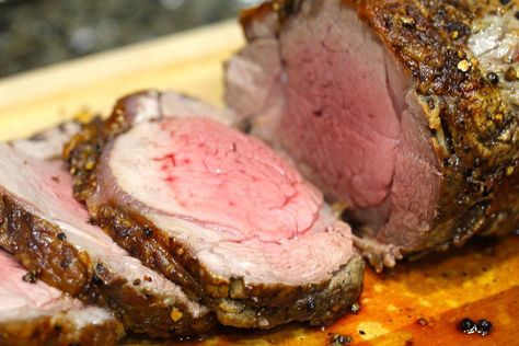 Slow Roasted Beef Tenderloin, New York Strip Roast, Dijon Cream Sauce, Roast Leg Of Lamb, Lamb Leg Recipes, Roast Lamb Leg, Leg Of Lamb, Beef Tenderloin, Simply Recipes