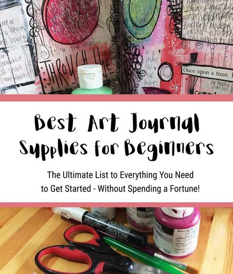 Art Journal Supplies, Art Journaling Supplies, Travel Art Journal, Journaling Supplies, Art Journal Tutorial, Mixed Media Supplies, Art Journal Techniques, Journal Supplies, Bujo Inspiration