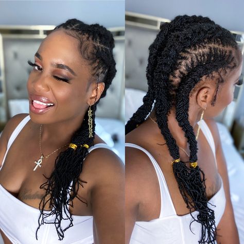 Updo Hairstyles For Sisterlocks, Sister Locs Sisterlocks Styles Long, Cornrows On Sisterlocks, Styled Microlocs, Sisterlocks Braid Styles, Sisterlocks Ponytail Styles, Braided Sisterlocks Styles, Sister Locs Styling, Sisterloc Styles Hairstyles