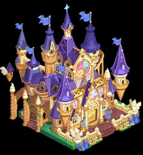 Cookie Castle, Chocolate Walls, Disney Cookies, Cookie Run Kingdom, Cookie House, Casual Art, 2d Game Art, Game Props, Castle Designs