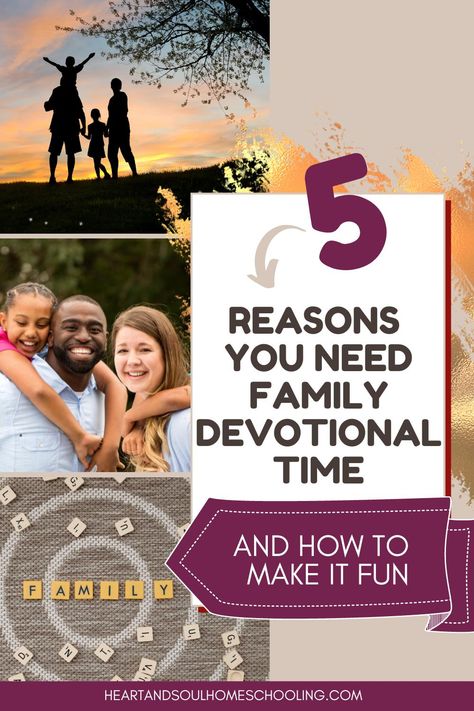 5 reasons you need family devotional time, plus 365 ideas to make it fun! via @destinyblogger Family Bible Study, Family Bible, Study Resources, Family Devotions, Bible Passages, Family Units, Family Project, Math Curriculum, Navigating Life