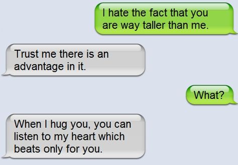 awwww...this is the one good thing about being short.... I Hug You, Romantic Texts, Cute Couples Texts, Relationship Goals Text, Cute Relationship Texts, Cute Text Messages, Sweet Texts, Boyfriend Texts, Cute Couple Quotes