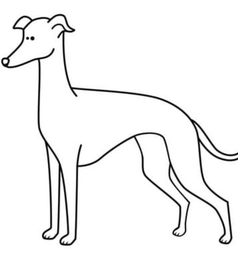 Easy Doodling, Houses Quilt, Lurcher Dog, Greyhound Dogs, Dog Doodle, Stencil Ideas, Whippet Dog, Cake Decorating Designs, Grey Hound Dog