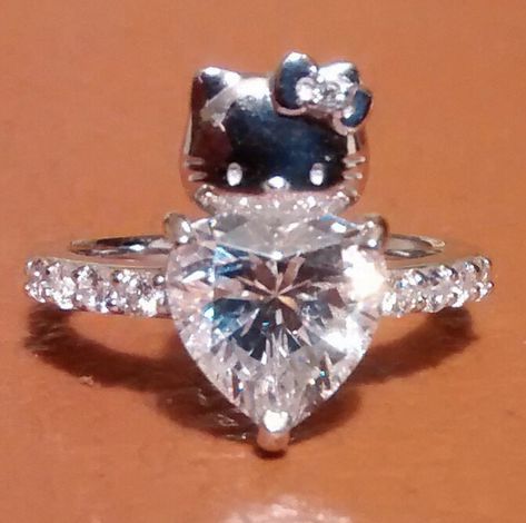 daily hello kitty ♡ on Twitter: "hello kitty heart ring <3… " 2000s Pink, Hello Kitty Jewelry, Hello Kitty Aesthetic, Hello Kit, Dope Jewelry, Hello Kitty Items, Jewelry Inspo, Dream Jewelry, Pretty Jewellery