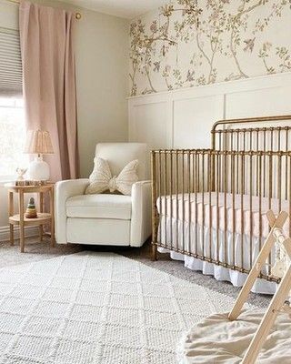 Can you say, wow! STUNNING nursery from mstnurse featuring the Winston 4-in-1 Crib in the Vintage Gold finish. This beauty also converts to a full-size bed to grow with your baby.⁠ 15% Off TODAY ONLY 💫 Code: JULYSALE ⁠ Tap image for more deets.⁠ ⁠ #nursery⁠ #vintagestyle #antique #vintagedecor #gorgeous⁠ #nurseryinspo #nurseryroom #nurserydesign⁠ #newmum #pregnant #motherhood #babyphotography #expecting #baby Iron Crib Nursery, Gold Crib Nursery, Elegant Baby Nursery, Stunning Nursery, Gold Crib, Iron Crib, Vintage Girl Nursery, 4 In 1 Crib, Girl Nursery Pink