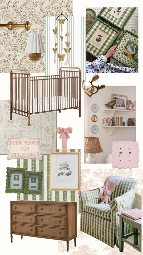 Vintage Baby Rooms, Cottage Nursery, Baby Nursery Inspiration, Nursery Room Design, Baby Room Inspiration, Nursery Room Inspiration, Girl’s Room, Garden Nursery, Nursery Inspo