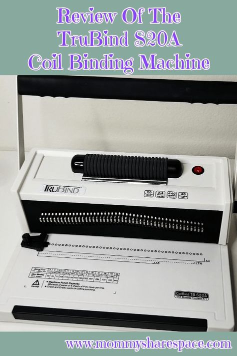 Binding Machines, Homeschool Supplies, Binding Machine, Coil Binding, Mommy Blog, Planner Printables, Book Binding, Classroom Organization, Beauty Blog