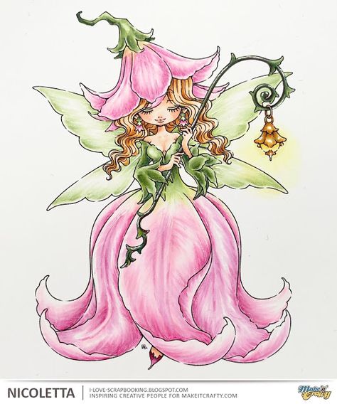 Flower Fairy Illustration, Flower Fairy Drawing, Decoupage Bathroom, Fairy Art Drawing, Watercolor Fairies, Lily Fairy, Fairy Sketch, Colored Pencil Art Projects, Fairy Flowers