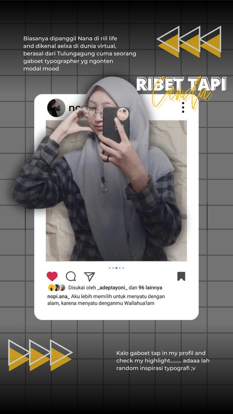 #story #tipografi #instagram #desainstory #design #foto Instagram Stories Template Design, Sg Estetik, Typography Instagram Story, Ig Story Template, Ux Design Principles, Instagram Design Creative, Desain Editorial, Photoshop Tutorial Design, Graphic Design Ads