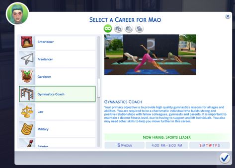 Sims 4 Gymnastics, Sims 4 Skills, British Gymnastics, Sims Traits, Sims 4 Jobs, Gymnastics Posters, Gymnastics Lessons, Sims Love, Mods Sims 4