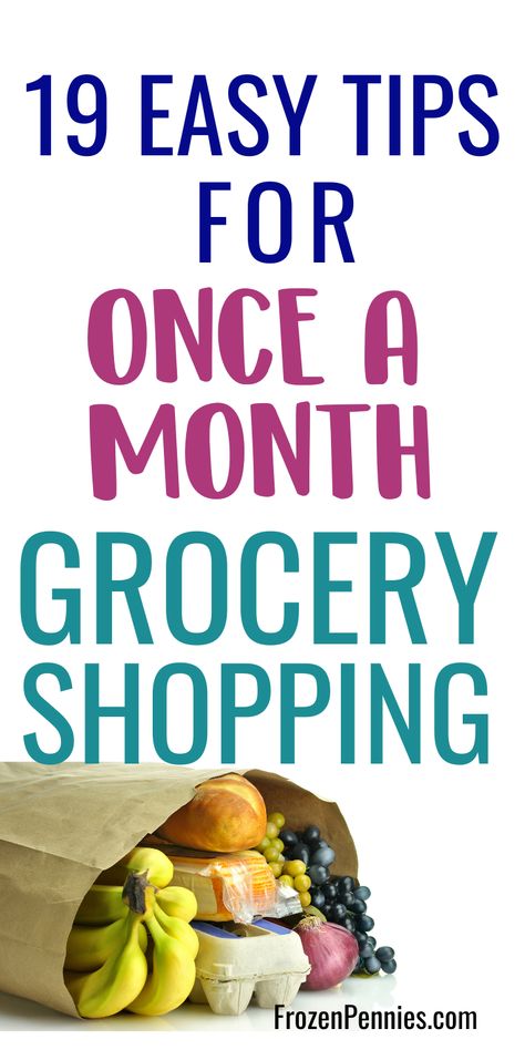 How To Grocery Shop Once A Month, Organized Eating, Once A Month Grocery Shopping, Monthly Grocery Shopping, Master Grocery List Printable, Budget Groceries, Senior Tips, Master Grocery List, Money Management Printables