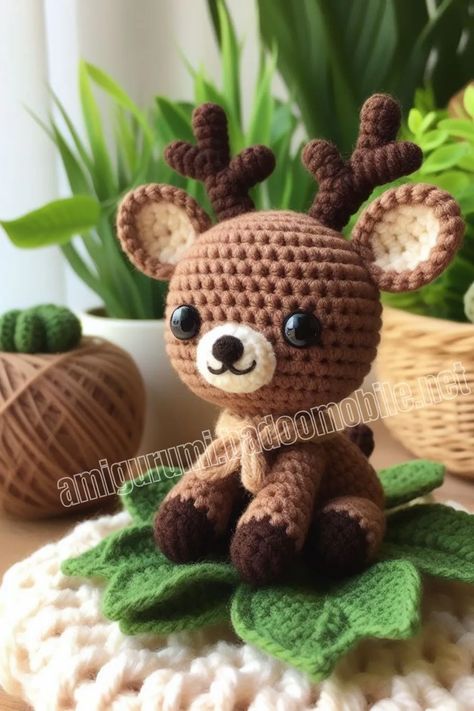 Amigurumi Deer Melly Free Pattern-1 – Free Amigurumi Crochet Free Deer Crochet Pattern, Deer Crochet Pattern Free, Crochet Deer Pattern Free, Deer Amigurumi Free Pattern, Deer Crochet Pattern, Deer Amigurumi, Crochet Deer, Crochet Panda, Deer Pattern