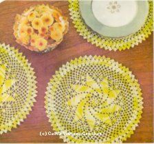 Pinwheel Doily - used with larger needles to make tire cover! Vintage Crochet Doily Pattern, Crochet Doily Pattern, Free Crochet Doily Patterns, Crocheted Doilies, Doily Pattern, Steel Crochet Hooks, Hairpin Lace, Vintage Crochet Patterns, Vintage Crochet Pattern