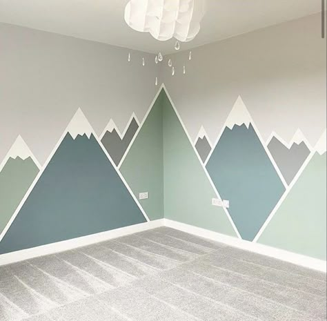 Mountain Themed Bedroom, Nursery Wall Design, Bedroom Tv Wall, Toddler Boy Room Decor, Bedroom Reveal, Bedroom Door Design, Toddler Boys Room, Minimalist Bedroom Design, Nursery Room Design