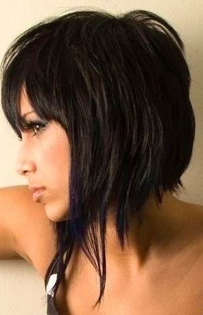 angled choppy bob  | stunning  LET US INSPIRE YOU WITH OUR HUGE COLLECTIONS OF HAIRSTYLES, VISIT   WWW.UKHAIRDRESSERS.COM Bob Hairstyles With Bangs, Choppy Bob Hairstyles, Hair Images, Short Bob Hairstyles, Love Hair, Hair Today, Great Hair, Short Hairstyles For Women, Hair Dos