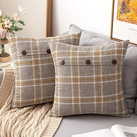 Amazon.ca Shopping Cart West Elm Bedding, Plaid Pillow Covers, Couch Pillow Covers, Fall Pillow Cover, Plaid Pillow, Fall Pillows, Linen Pillow Covers, Linen Throw Pillow, Farmhouse Pillows