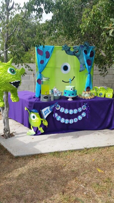 Monsters Inc 1st Birthday Boy, Monsters Inc First Birthday Boy, Monster Ink Birthday Party Ideas, Monsters Inc 1st Birthday, Monster Inc Party Ideas, Monsters Inc First Birthday, Monsters University Birthday Party Ideas, Monsters Inc Birthday Party Ideas, 1st Birthday Boy Party