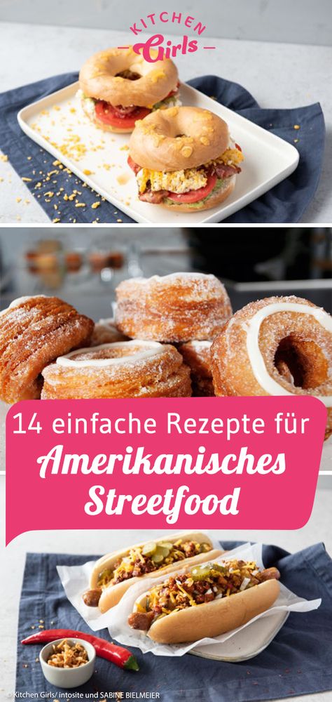 Einfache Rezepte für Amerikanisches Streetfood: https://kitchengirls.de/rezepte/rezepte-fuer-streetfood-aus-den-usa?utm_source=kigis&utm_campaign=pinterest&utm_medium=supervertical Ham And Hashbrown Casserole, American Street Food, Ultimate Green Bean Casserole, Hashbrown Casserole Recipe, Vegan Green Bean Casserole, Hashbrown Breakfast Casserole, Greenbean Casserole Recipe, Easy Cupcake Recipes, American Street