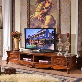 Media Center Ideas Living Rooms, Wooden Living Room Decor, Living Room Wooden Furniture, Dark Wood Tv Stand, Vintage Tv Stand, Living Room Cabinet, Meja Tv, Wood Entertainment Center, Wooden Living Room