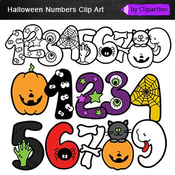 Number Doodle Art, Halloween Numbers, Halloween Fonts Alphabet, Clip Art Halloween, Halloween Classroom Decorations, Math Clipart, Halloween Font, Free Handwriting, Halloween Classroom