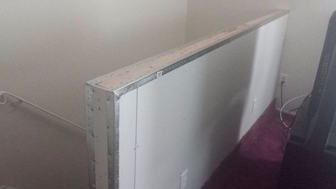 Replace Banister, Building A Half Wall, Wall At Top Of Stairs, Half Wall Staircase, Split Foyer Entry, Top Of Staircase, Top Of Stairs, Split Foyer, Box Speaker